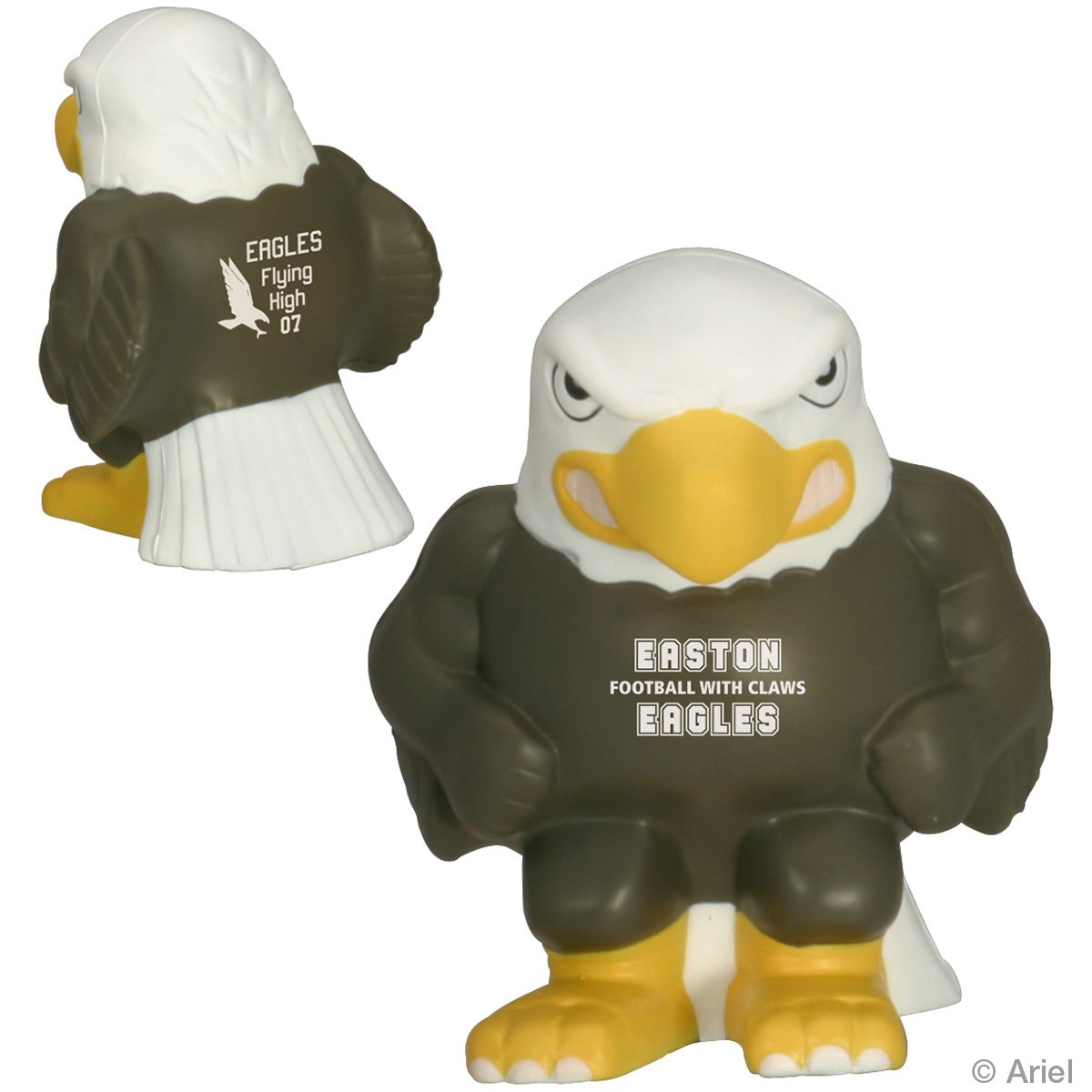Custom Eagle Mascot Stress Ball - Printed School Supplies | Campus Marketing Specialists Custom Eagle Mascot Stress Ball - Printed School Supplies | Campus Marketing Specialists