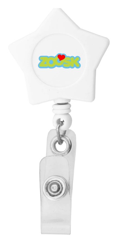 Custom Star Retractable Badge Holder - Printed School Supplies | Campus Marketing Specialists