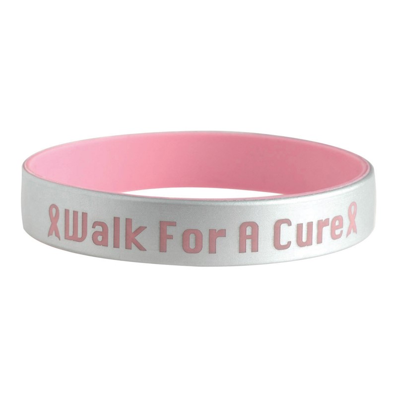 Custom Silver-Etched Awareness Bracelet - Printed School Supplies | Campus Marketing Specialists