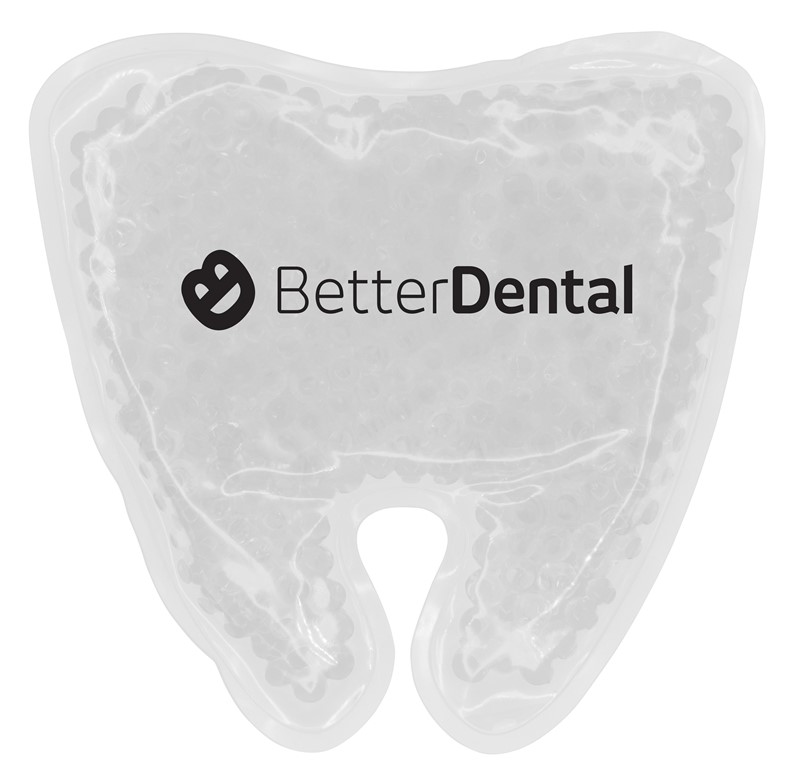 Custom Tooth Gel Bead Hot/Cold Pack - Printed School Supplies | Campus Marketing Specialists
