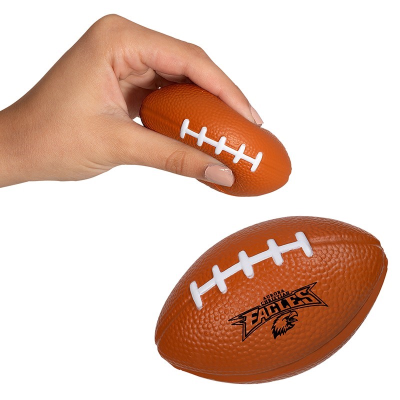 Custom Super Squish Stress Ball - Football - Printed School Supplies | Campus Marketing Specialists