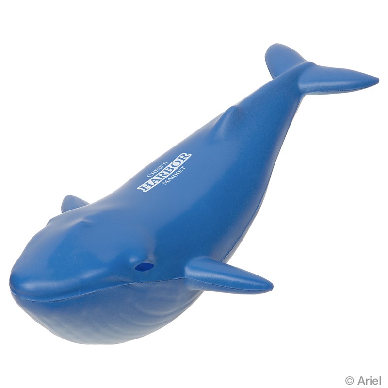 Custom Blue Whale Stress Ball - Printed School Supplies | Campus Marketing Specialists