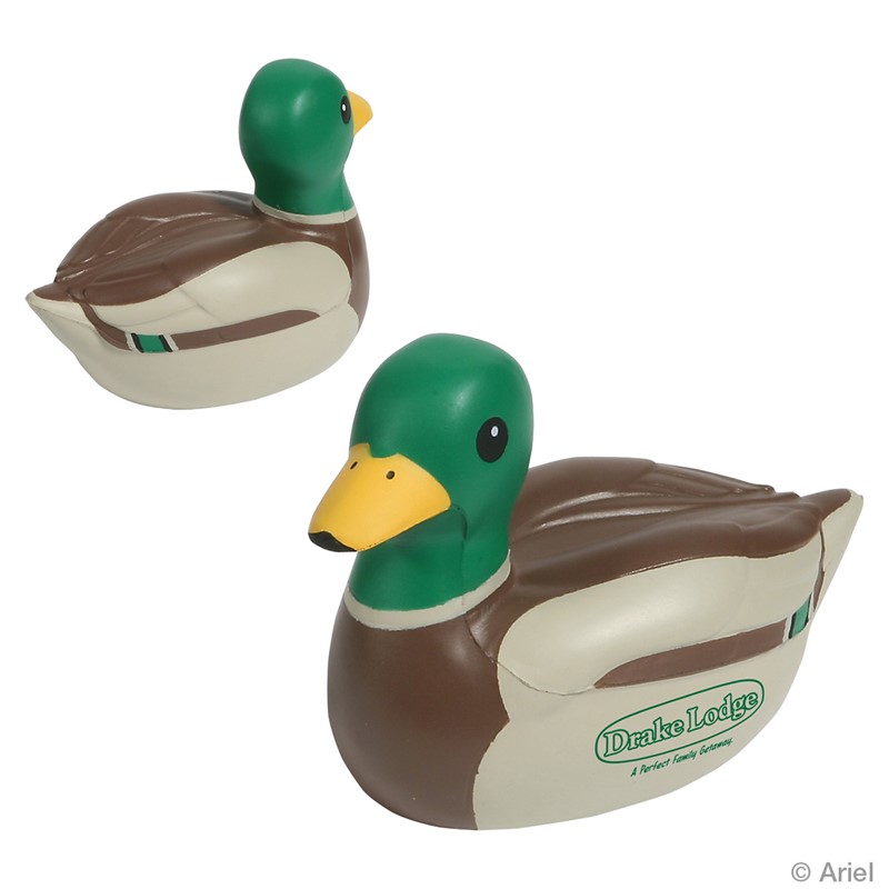 Custom Mallard Duck Stress Ball - Printed School Supplies | Campus Marketing Specialists