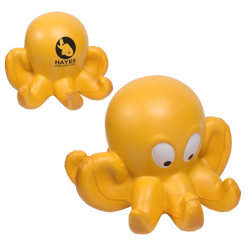 Custom Octopus Stress Ball - Printed School Supplies | Campus Marketing Specialists