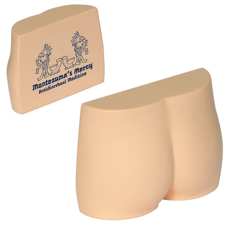 Custom Buttocks Stress Ball - Printed School Supplies | Campus Marketing Specialists