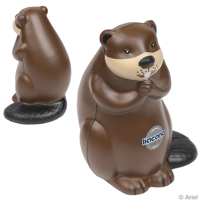 Custom Beaver Stress Ball - Printed School Supplies | Campus Marketing Specialists