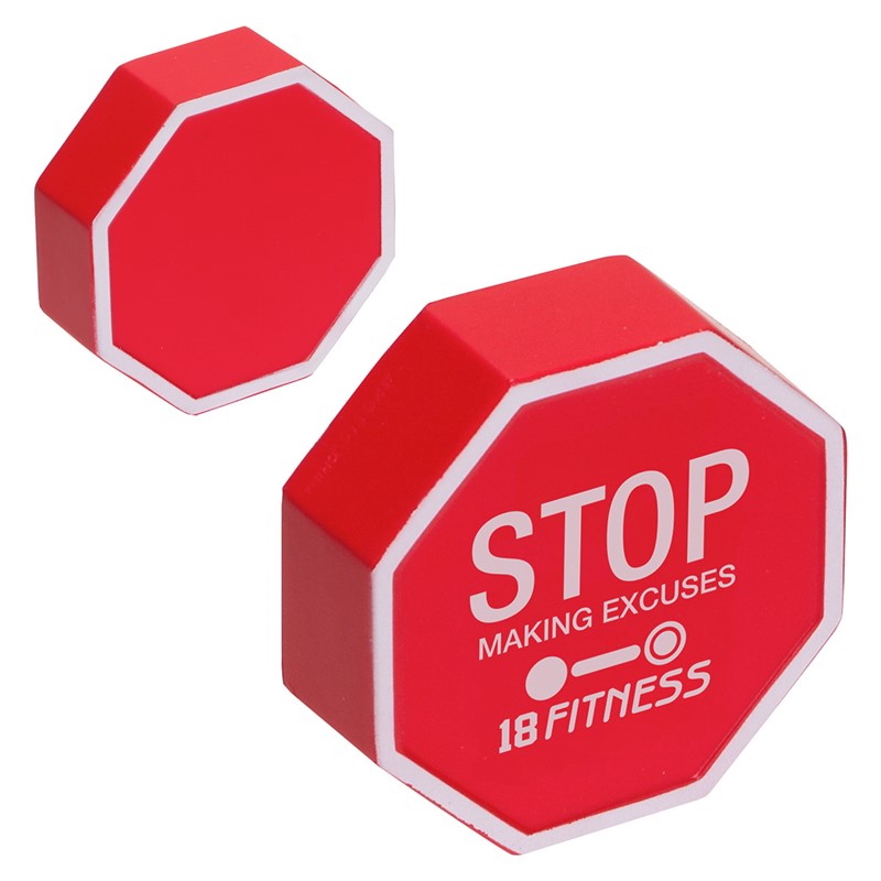 Custom Stop Sign Stress Ball - Printed School Supplies | Campus Marketing Specialists