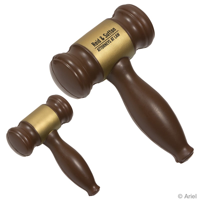 Custom Gavel Stress Ball - Printed School Supplies | Campus Marketing Specialists