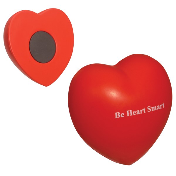 Custom Heart Stress Ball Magnet - Printed School Supplies | Campus Marketing Specialists