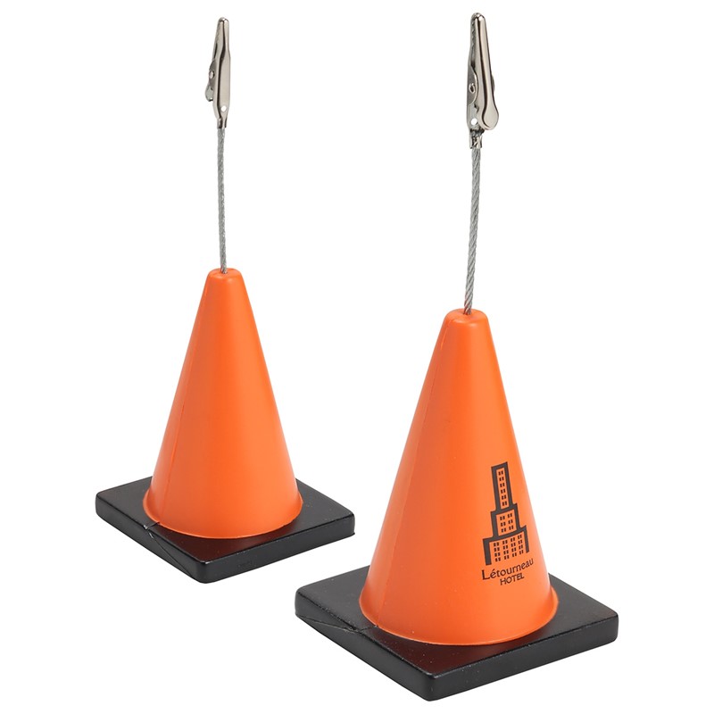 Custom Construction Cone Memo Holder - Printed School Supplies | Campus Marketing Specialists