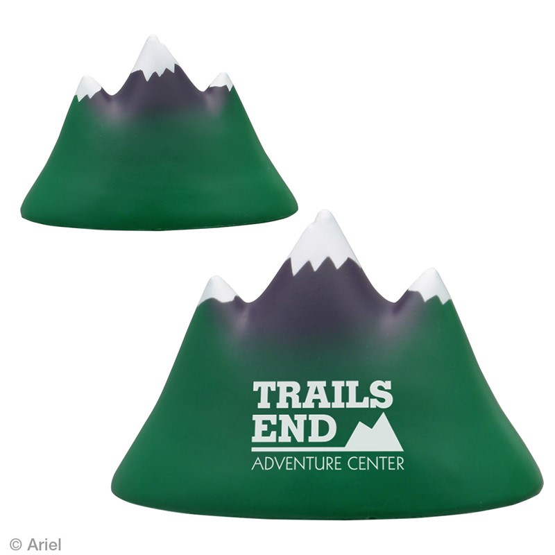 Custom Mountain Peak Stress Ball - Printed School Supplies | Campus Marketing Specialists