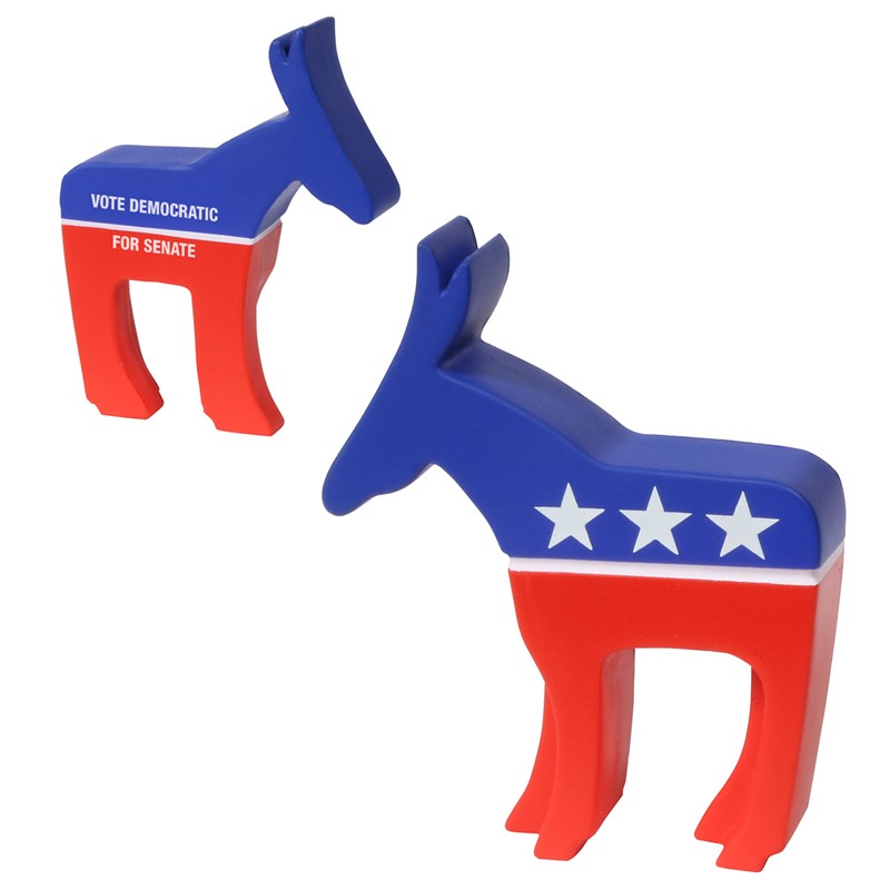 Custom Democratic Donkey Stress Ball - Printed School Supplies | Campus Marketing Specialists