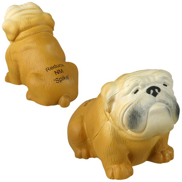 Custom Bulldog Stress Ball - Printed School Supplies | Campus Marketing Specialists