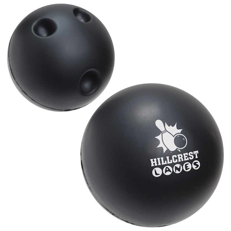 Custom Bowling Ball Stress Ball - Printed School Supplies | Campus Marketing Specialists