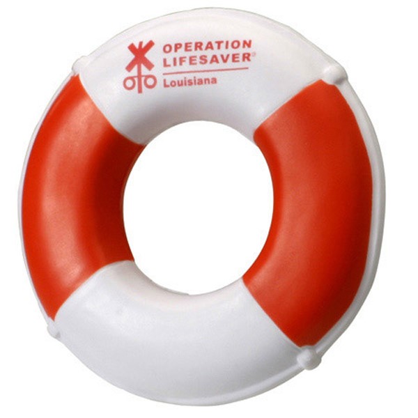 Custom Life Preserver Stress Ball - Printed School Supplies | Campus Marketing Specialists