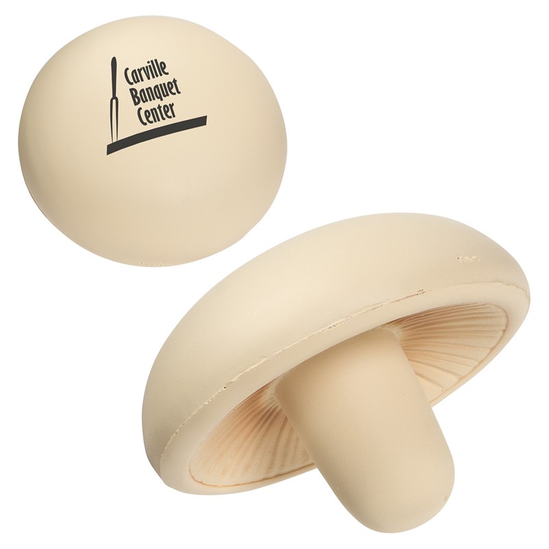 Custom Mushroom Stress Ball - Printed School Supplies | Campus Marketing Specialists