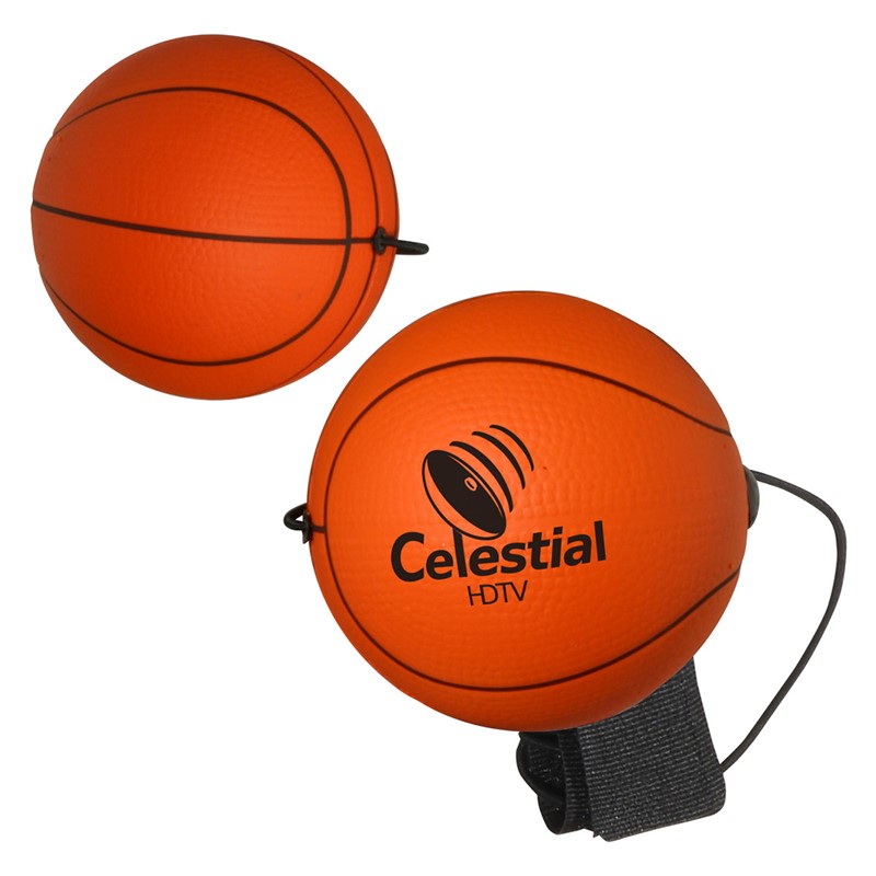 Custom Basketball Stress Ball Yo-Yo - Printed School Supplies | Campus Marketing Specialists