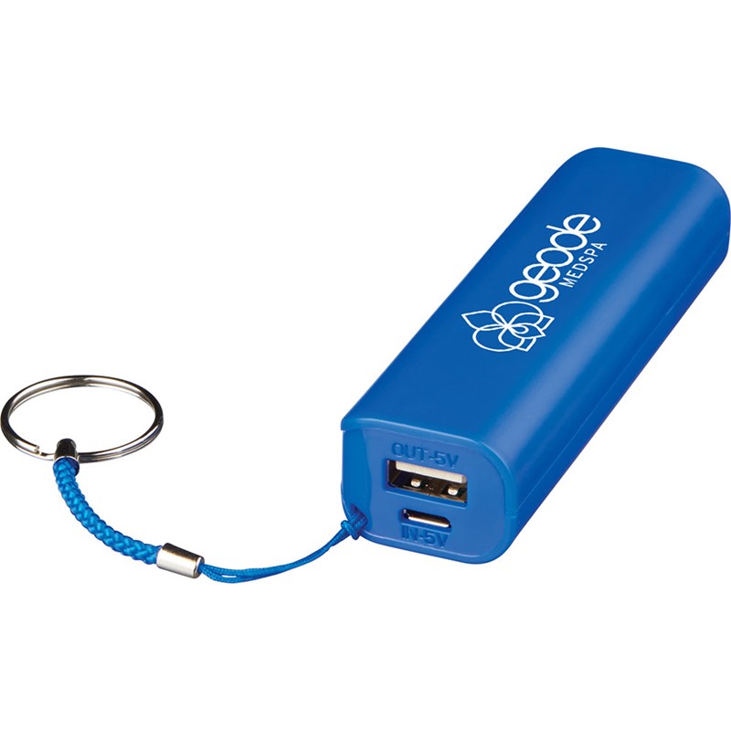 Custom Take Along Keychain Power Bank - Printed School Supplies | Campus Marketing Specialists