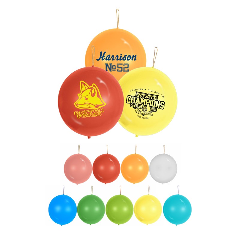 Custom Punch Balloons - Printed School Supplies | Campus Marketing Specialists