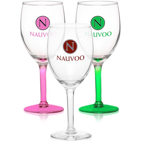 Custom Napa Wine Glass - 8 oz. - Engraved - Printed School Supplies | Campus Marketing Specialists