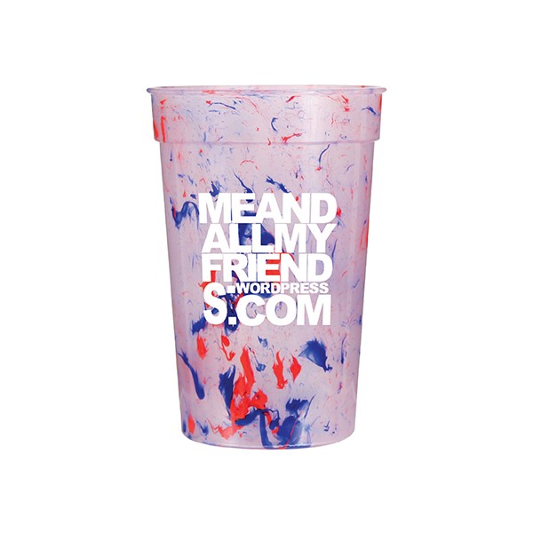 Custom Confetti Stadium Cup - 17 oz. - Printed School Supplies | Campus Marketing Specialists
