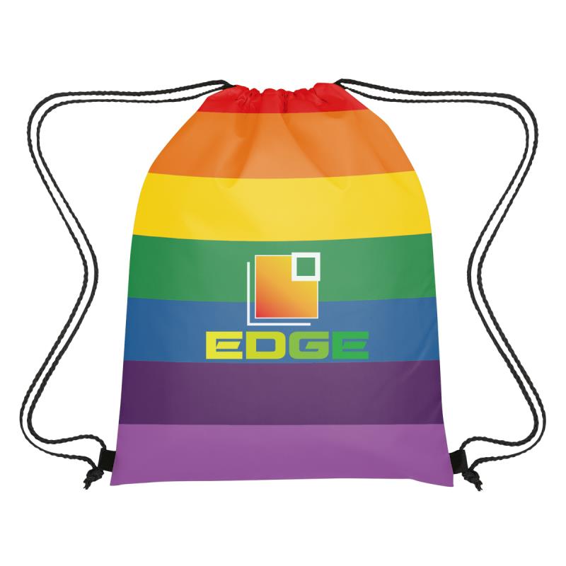 Rainbow Pride Drawstring Backpack