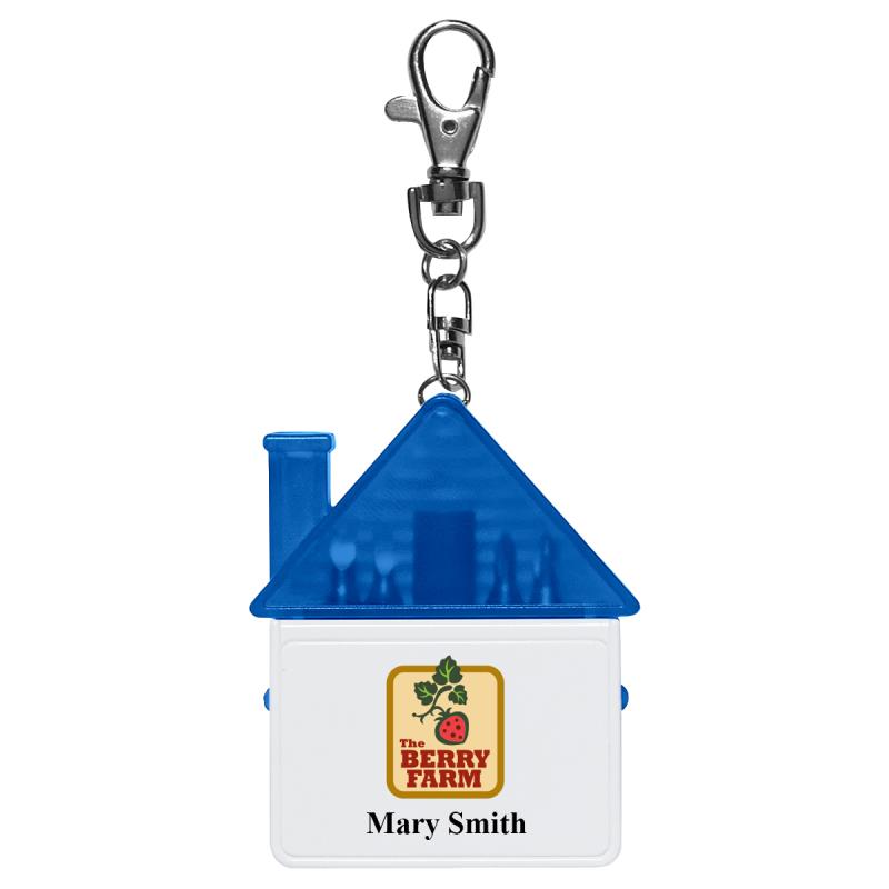 House Shape Screwdriver Kit Keytag
