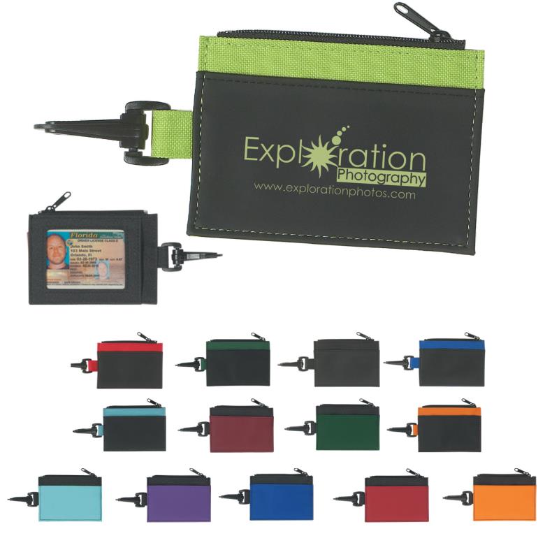 Zipper Clip ID Holder Keytag