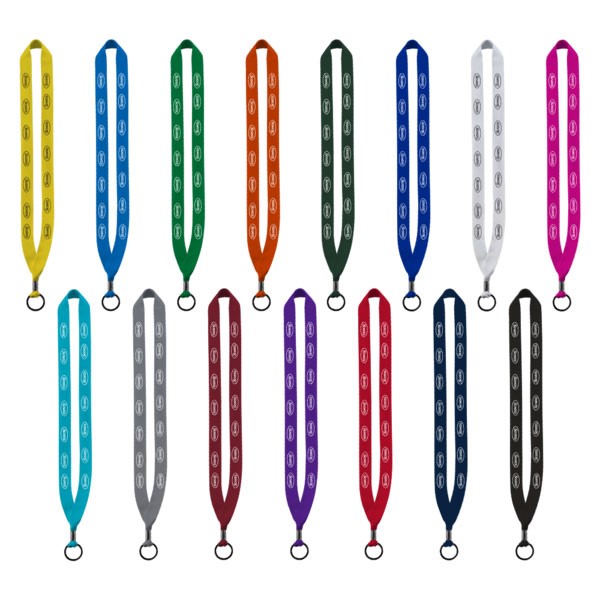 Custom Quick Ship Lanyard - 3/4 in. - Printed School Supplies | Campus Marketing Specialists