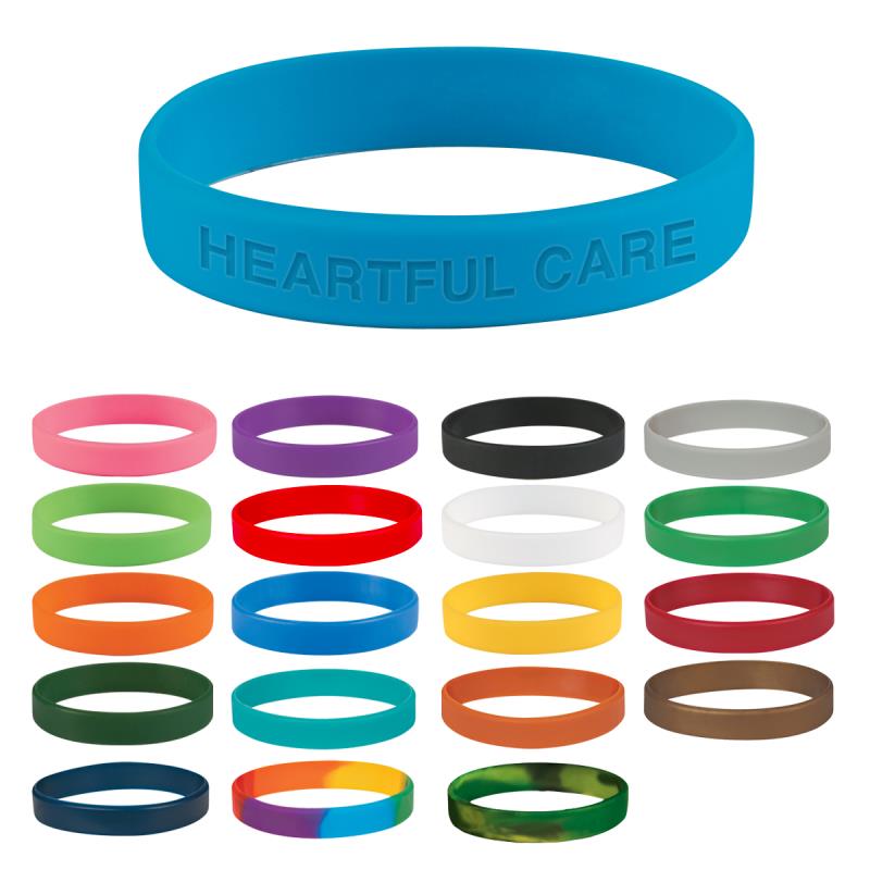 Debossed Rainbow Wristband