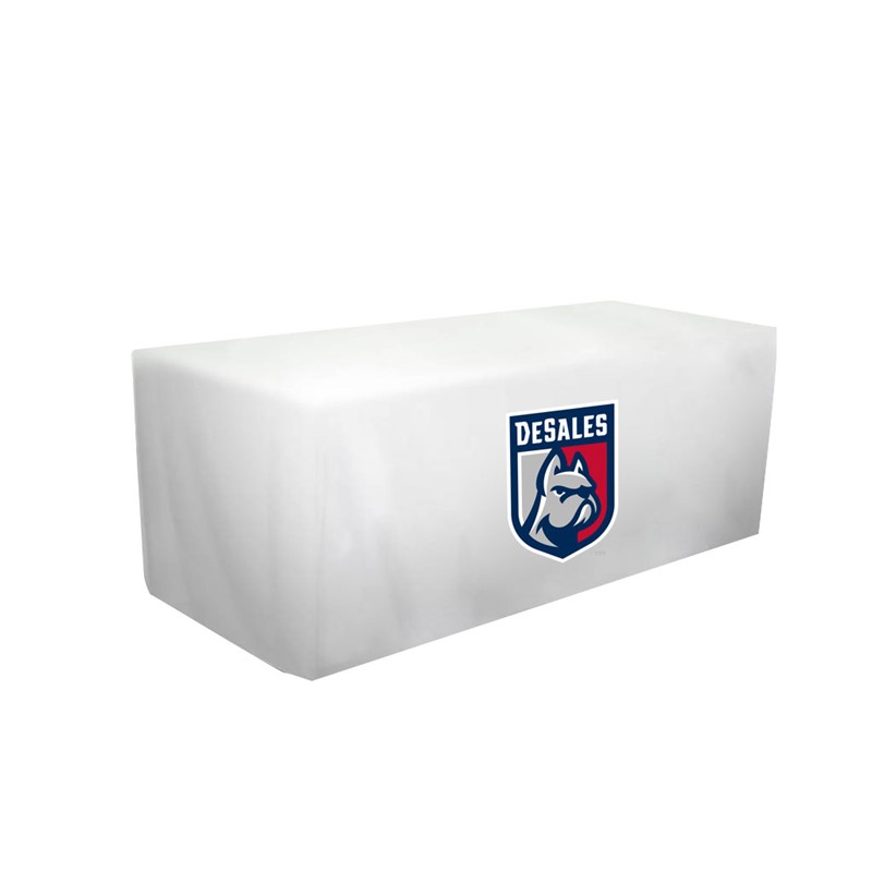 Custom 6 Ft Fitted Style Table Cover - Full-Color Imprint - Printed School Supplies | Campus Marketing Specialists