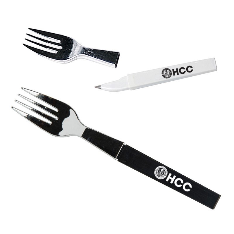 Custom Fork Pen - Printed School Supplies | Campus Marketing Specialists