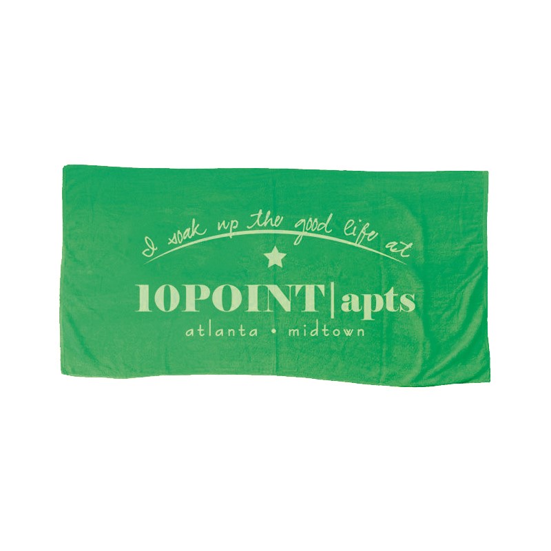 Tone-On-Tone Beach Towel - Printed School & Office Supplies | Campus Marketing Specialists