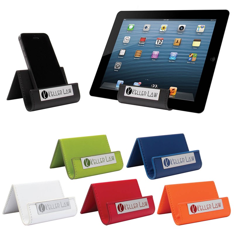 Deluxe Cell Phone/Tablet Stand - Printed School & Office Supplies | Campus Marketing Specialists