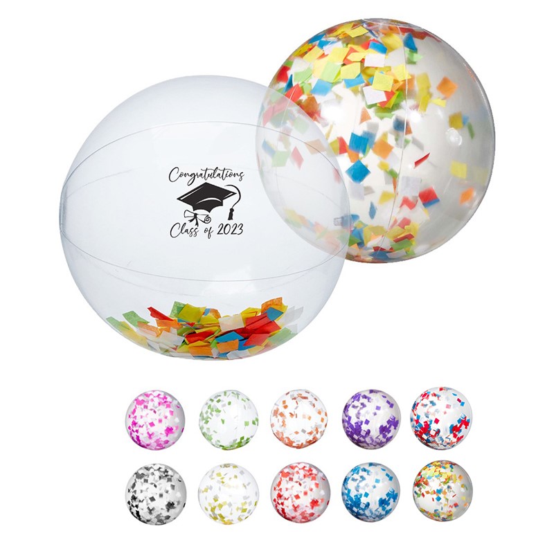 Confetti Filled Beach Ball - Printed School & Office Supplies | Campus Marketing Specialists