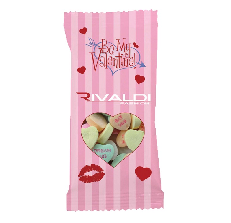 Custom Share the Love Conversation Hearts. Desk gear and office supplies w/ Customized Imprint. Imprinted Promotional Products for Students and School Giveaways. Custom Educational Supplies. Print Your Own Logo. College and University Promotions.