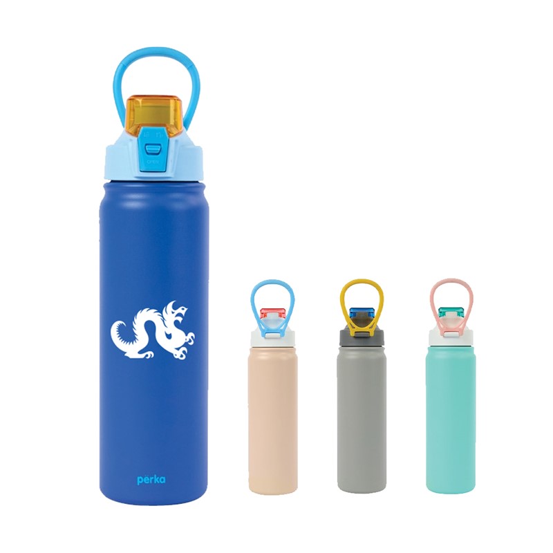Custom Perka® 24 oz. Recycled Stainless Steel Water Bottle - Printed School Supplies | Campus Marketing Specialists
