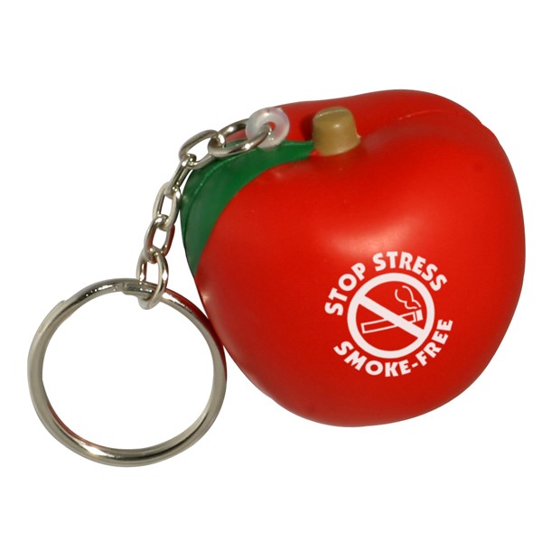 Apple Stress Ball Keytag