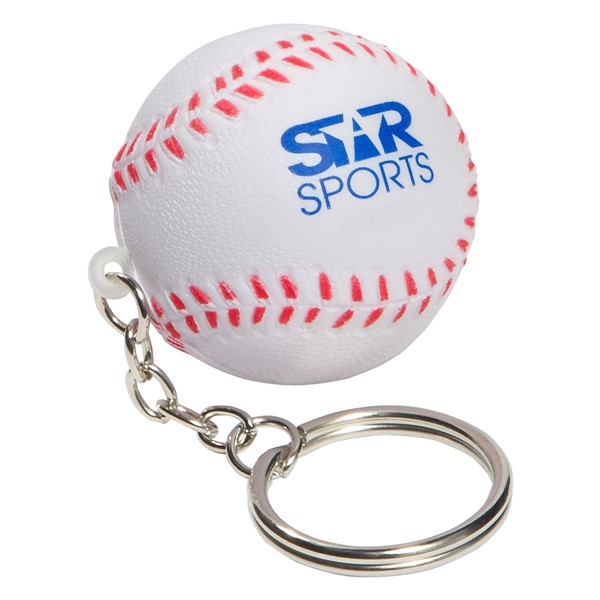 Baseball Stress Ball Keytag