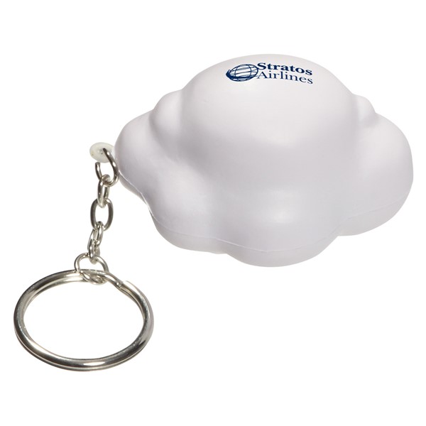 Cloud Stress Ball Keytag