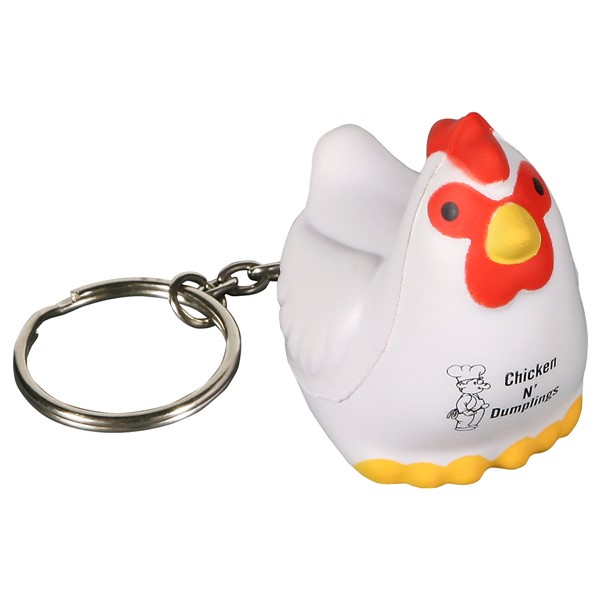 Chicken Stress Ball Keytag