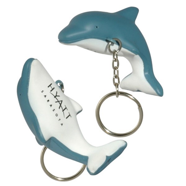 Dolphin Stress Ball Keytag