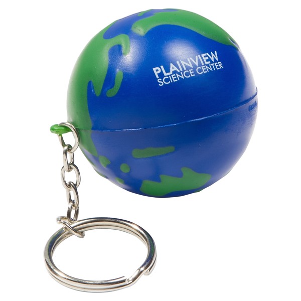 Globe Stress Ball Keytag