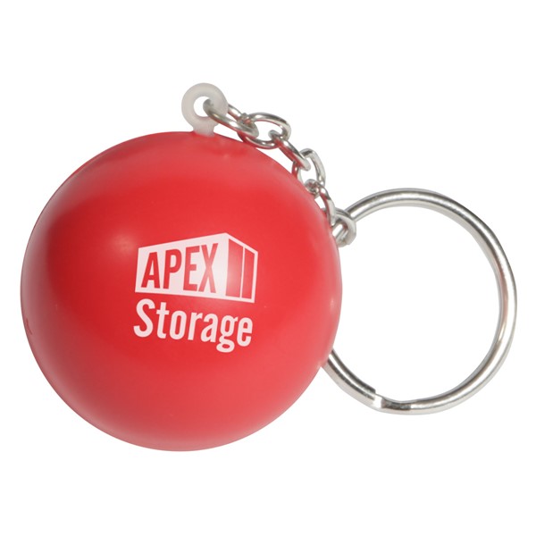 Round Stress Ball Keytag