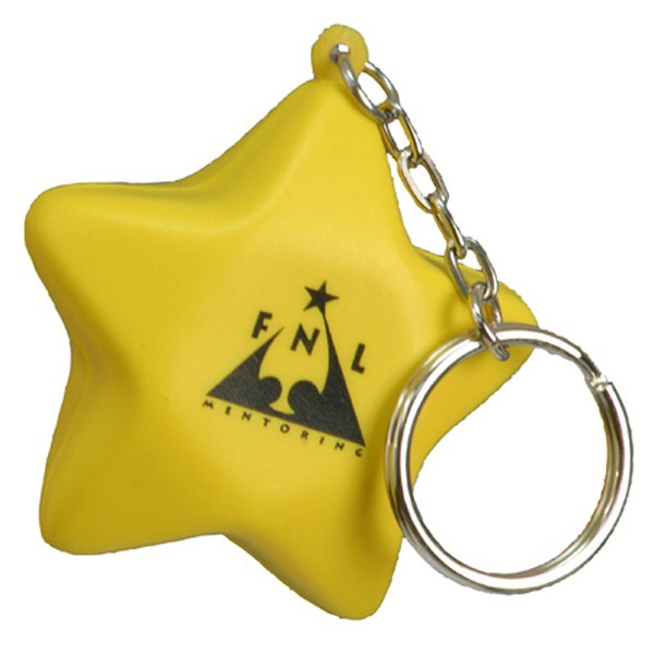 Star Stress Ball Keytag