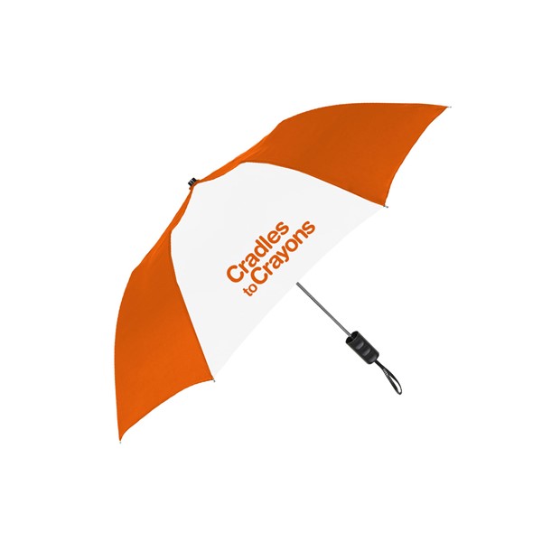42 in. Two-Tone Folding Umbrella
